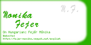 monika fejer business card