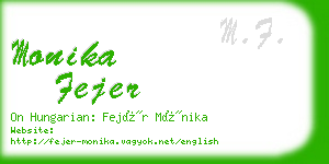 monika fejer business card